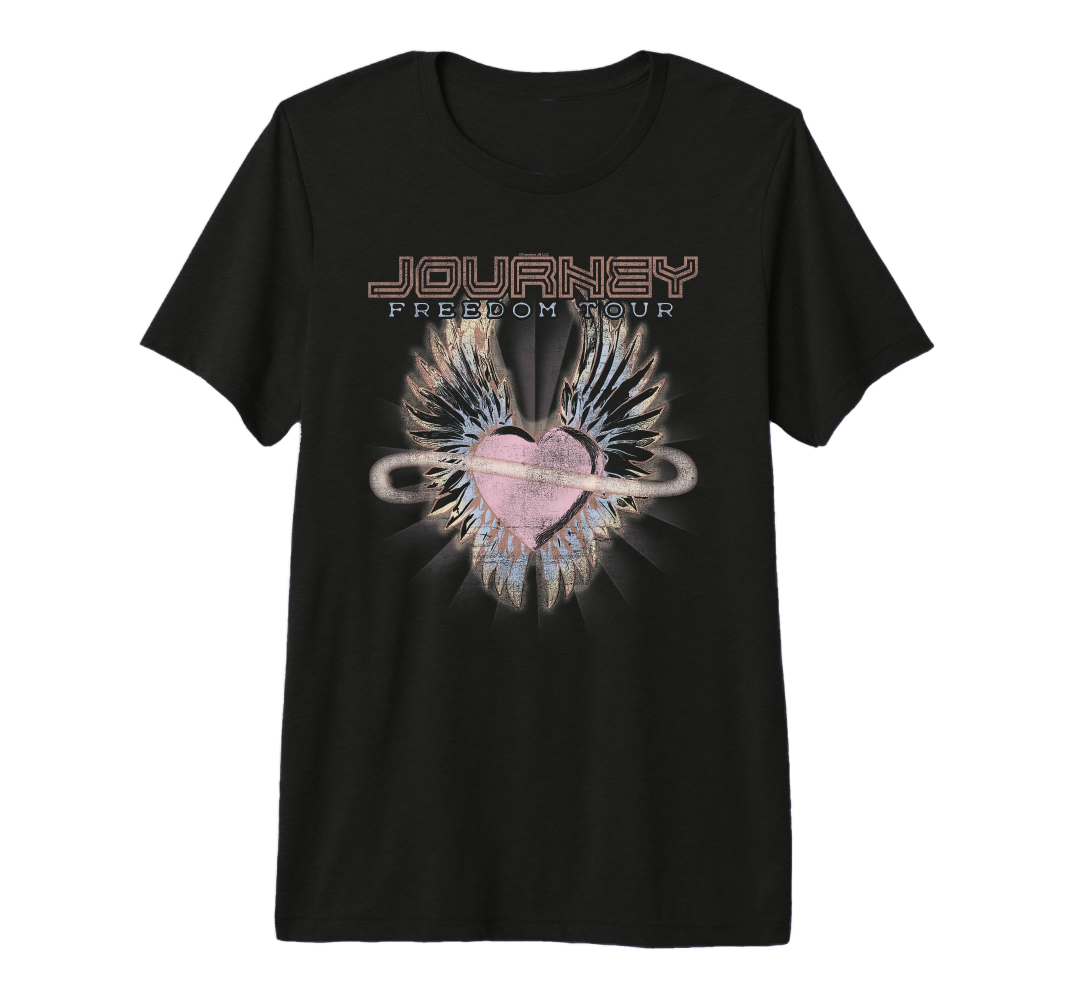 Journey Freedom Tour Pastel Heart T-Shirt - Custom Art Print for Adults - T-Shirt, Sweatshirt, Hoodie