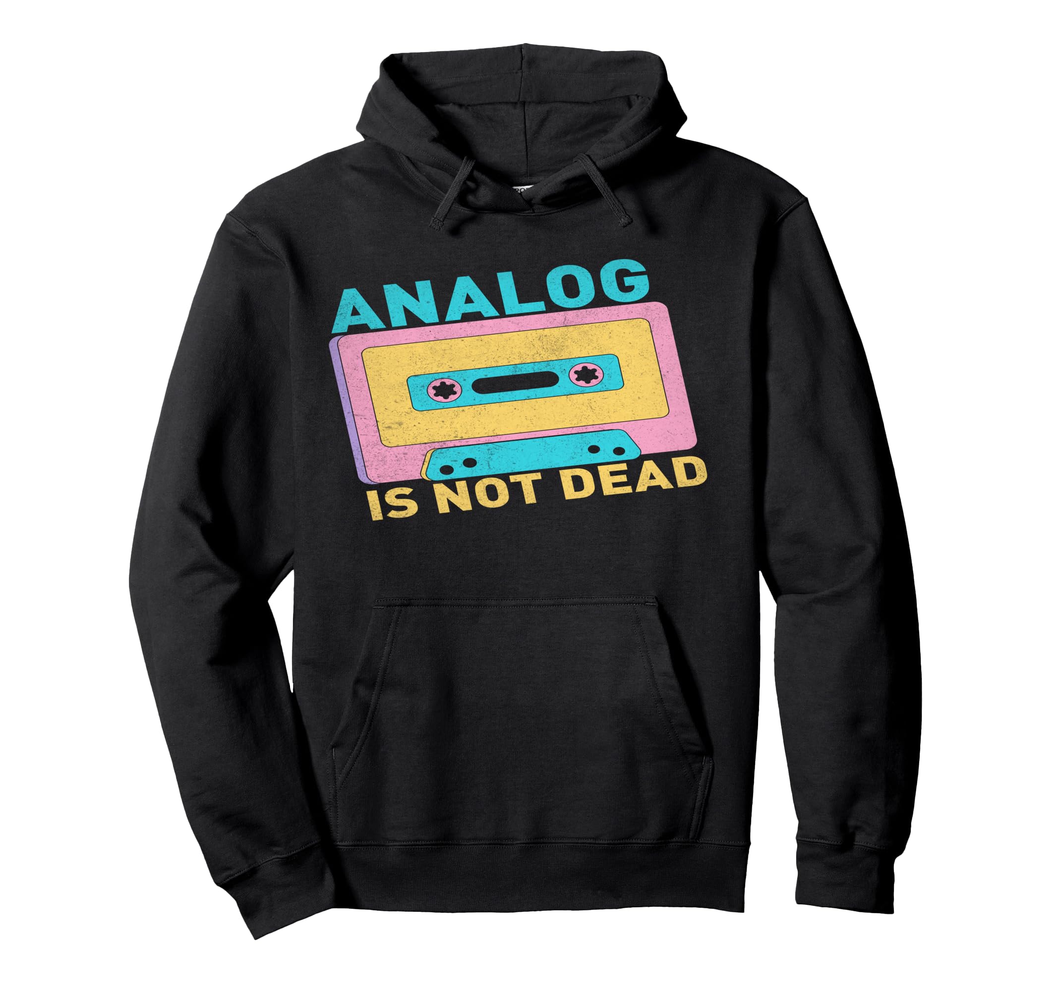 90S Vibes Analogs Not Dead 90S Hip Hop Hoodie - Unique Graphic Unisex - T-Shirt, Sweatshirt, Hoodie