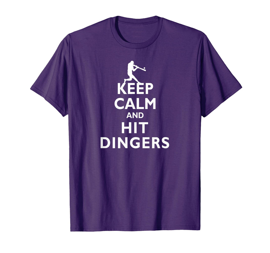 Keep Calm And Hit Dingers Funny T-Shirt - Custom Art Print for Adults - T-Shirt, Sweatshirt, Hoodie