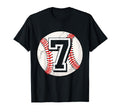 Birthday Number 7 Baseball 7Th T-Shirt - Custom Art Print Men Women - T-Shirt, Sweatshirt, Hoodie