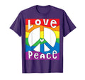 Peace Sign Love 60S 70S Tie Dye Hippie T-Shirt - Graphic Print Unisex - T-Shirt, Sweatshirt, Hoodie