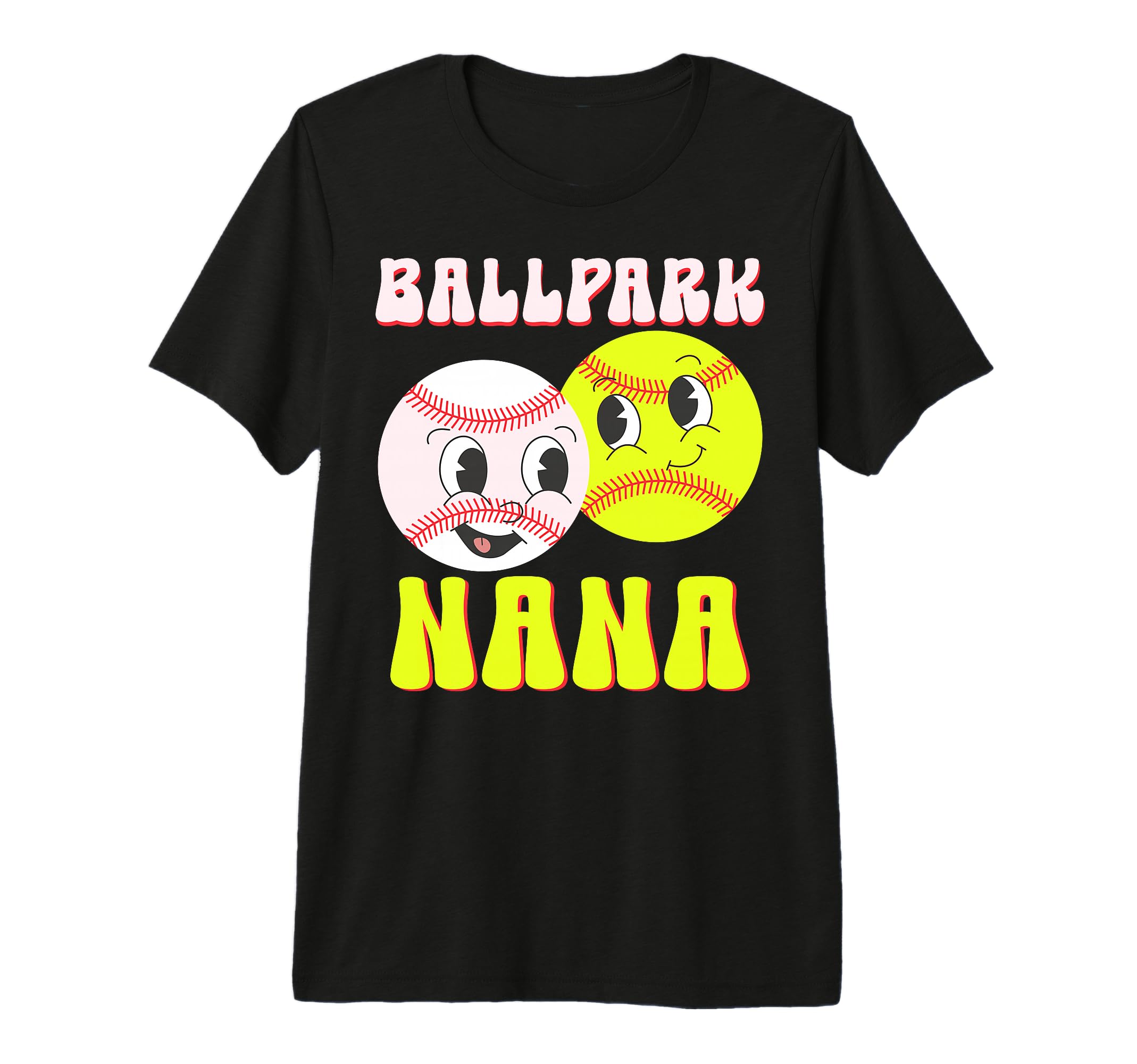 Ballpark Nana Baseball Softball Nana T-Shirt - Unique Graphic for Adults - T-Shirt, Sweatshirt, Hoodie