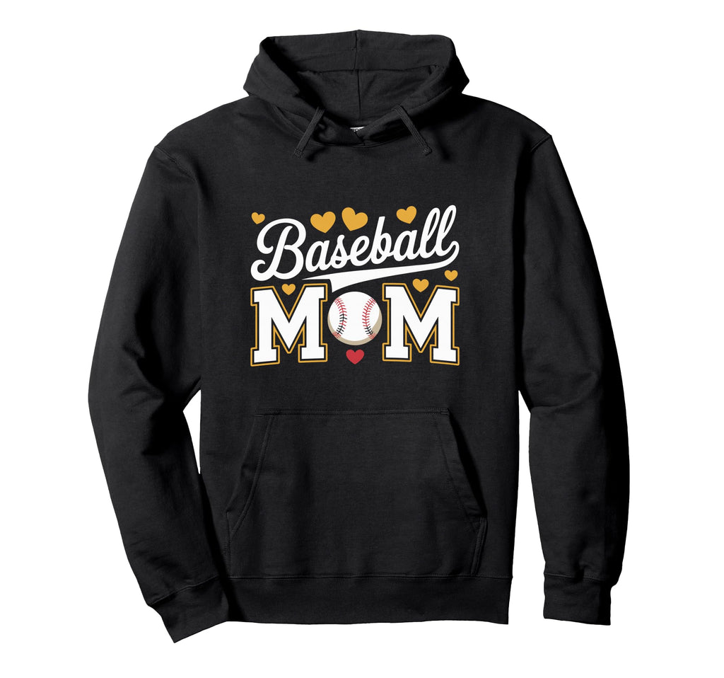 Baseball Mom Mothers Day Hoodie - Aesthetic Graphic Men Women - T-Shirt, Sweatshirt, Hoodie
