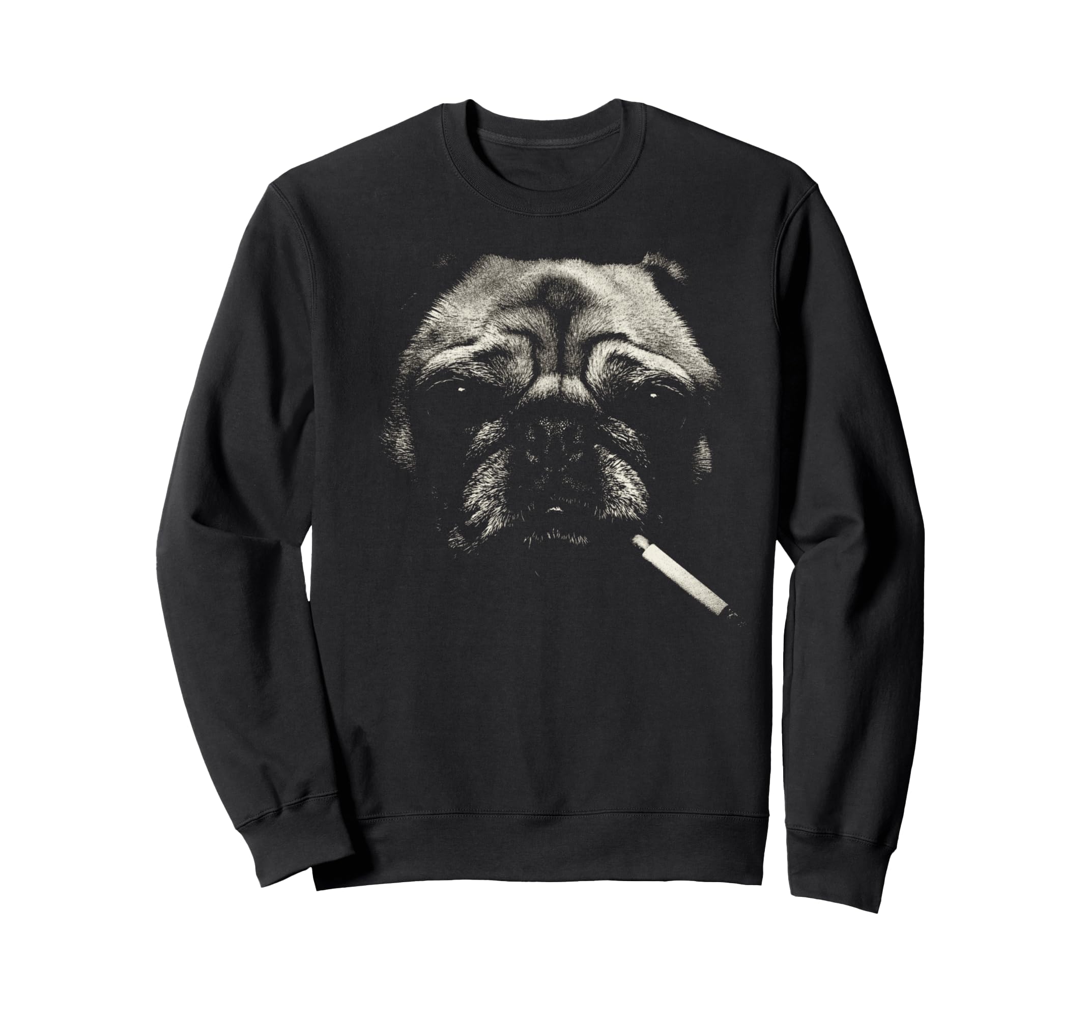 Smoking Dog Cigarette Meme 90S Grunge Sweatshirt - Graphic Print Men Women - T-Shirt, Sweatshirt, Hoodie