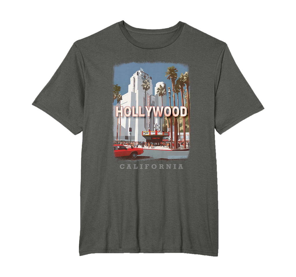 Hollywood California Los Angeles Ca T-Shirt - Fun Novelty Design Men Women - T-Shirt, Sweatshirt, Hoodie