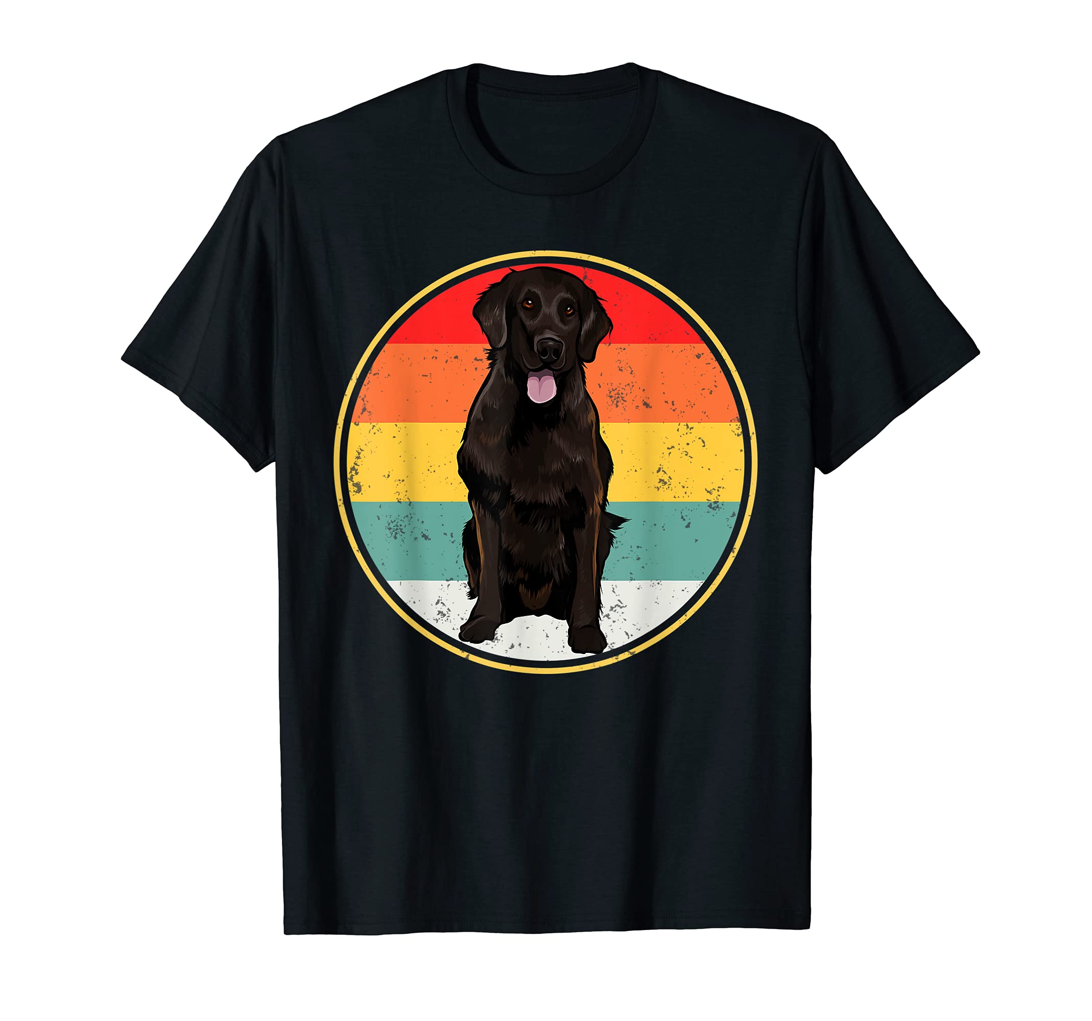 Sunset Flat Coated Retriever Dog T-Shirt - Aesthetic Graphic Unisex - T-Shirt, Sweatshirt, Hoodie