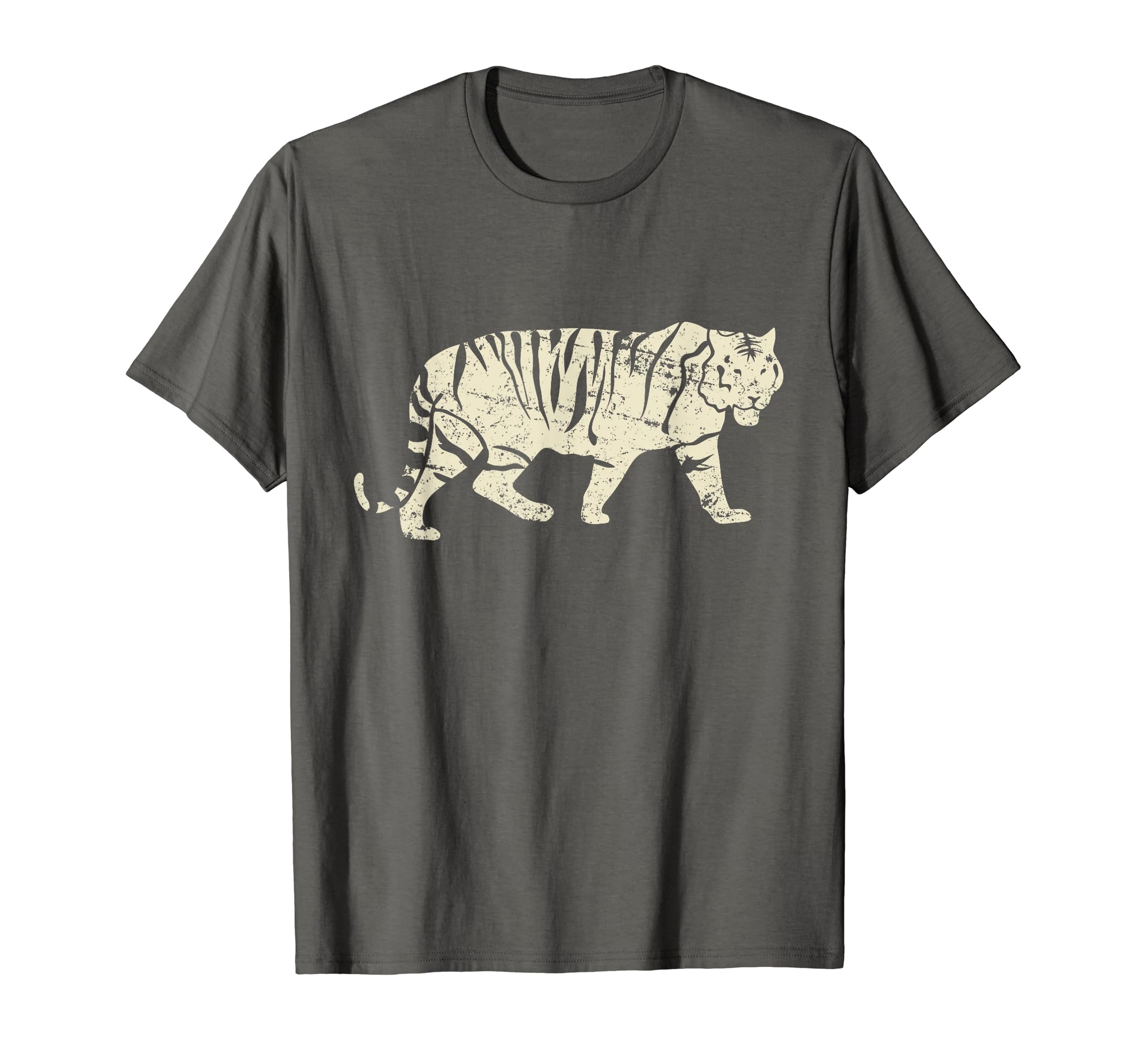 Distressed White Bengal Tiger Animal T-Shirt - Custom Art Print for Adults - T-Shirt, Sweatshirt, Hoodie
