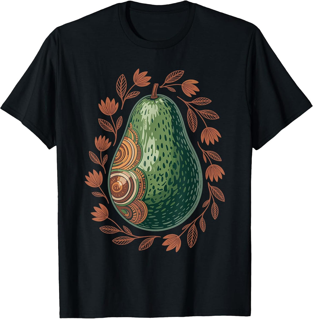 Avocado Nature Bohemian Art - Adult & Kids T-Shirts, Sweatshirts & Hoodies apparel design preview 1