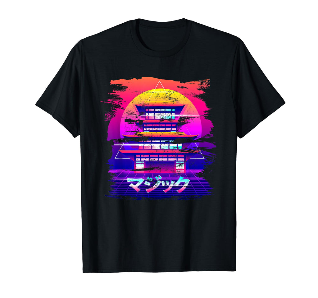 Japanese Magic Shrine Vaporwave T-Shirt - Casual Everyday Wear for Adults - T-Shirt, Sweatshirt, Hoodie