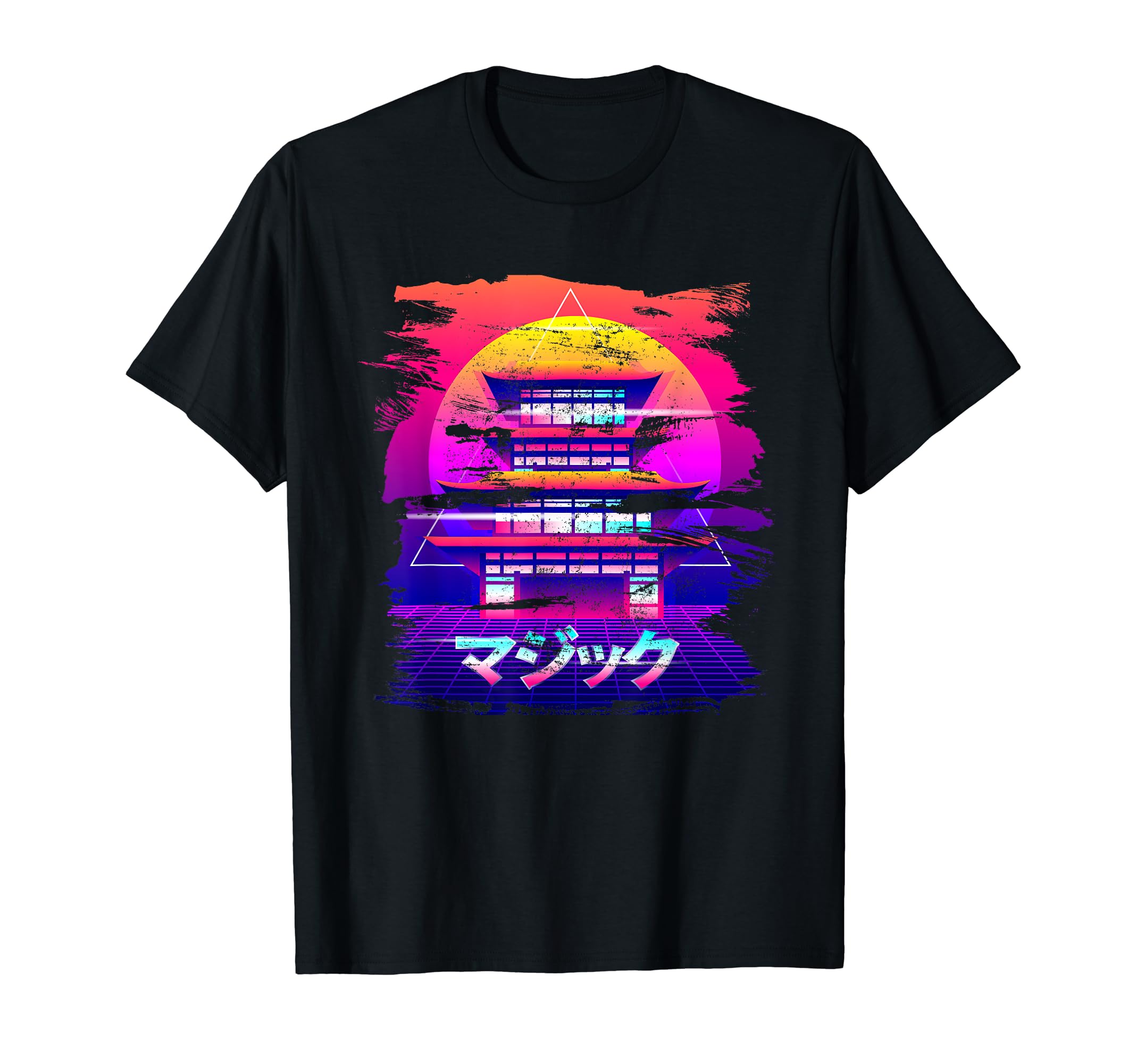Japanese Magic Shrine Vaporwave T-Shirt - Casual Everyday Wear for Adults - T-Shirt, Sweatshirt, Hoodie