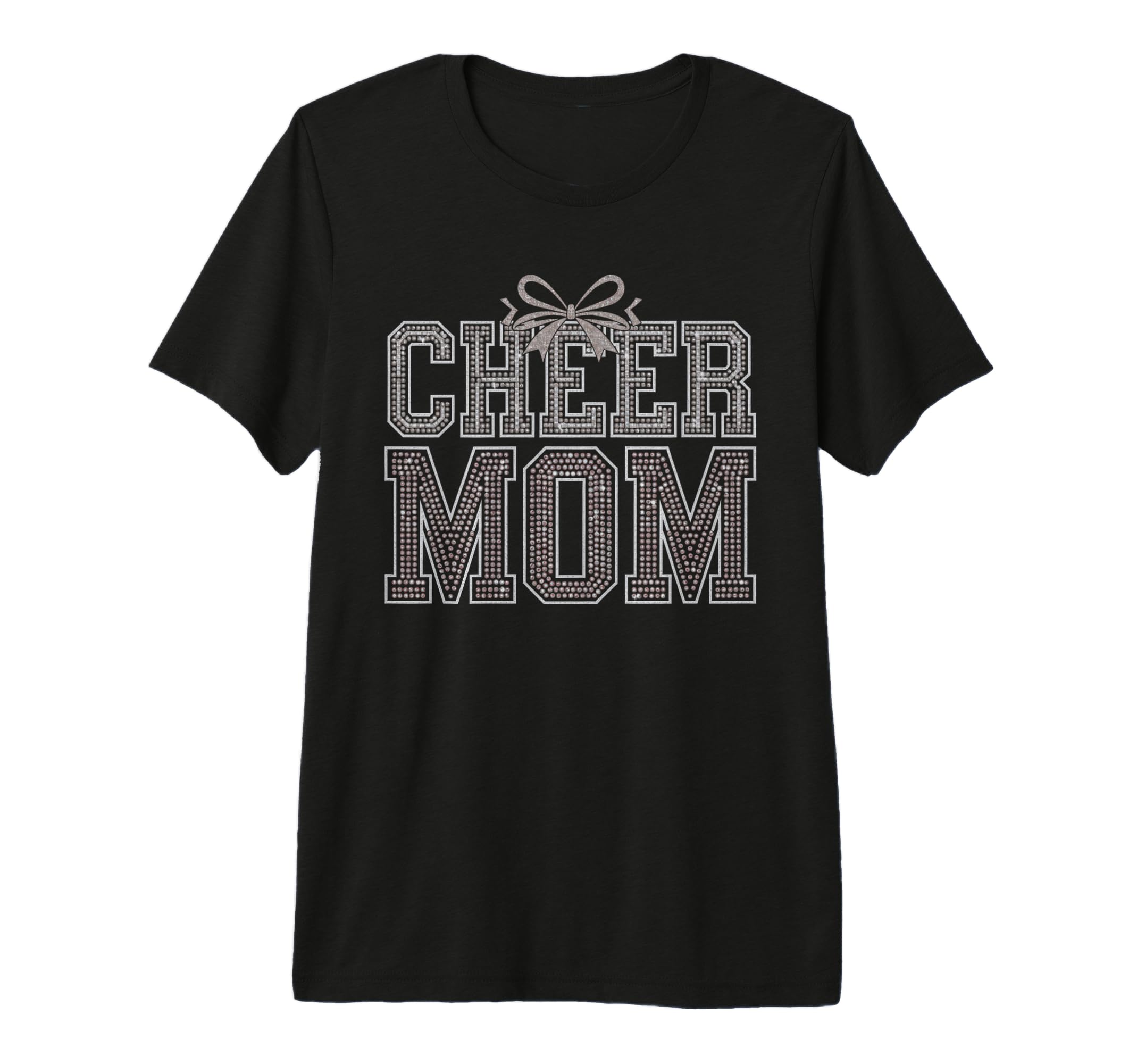 Cheer Mom Mother Bow Cheerleader T-Shirt - Custom Art Print for Adults - T-Shirt, Sweatshirt, Hoodie