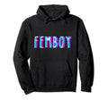 Femboy Lgbtq Gay Pride Anaglyph Vaporwave Hoodie - Unique Graphic Unisex - T-Shirt, Sweatshirt, Hoodie