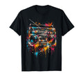 Hip Hop Graffiti Old School Boombox T-Shirt - Unique Graphic for Adults - T-Shirt, Sweatshirt, Hoodie