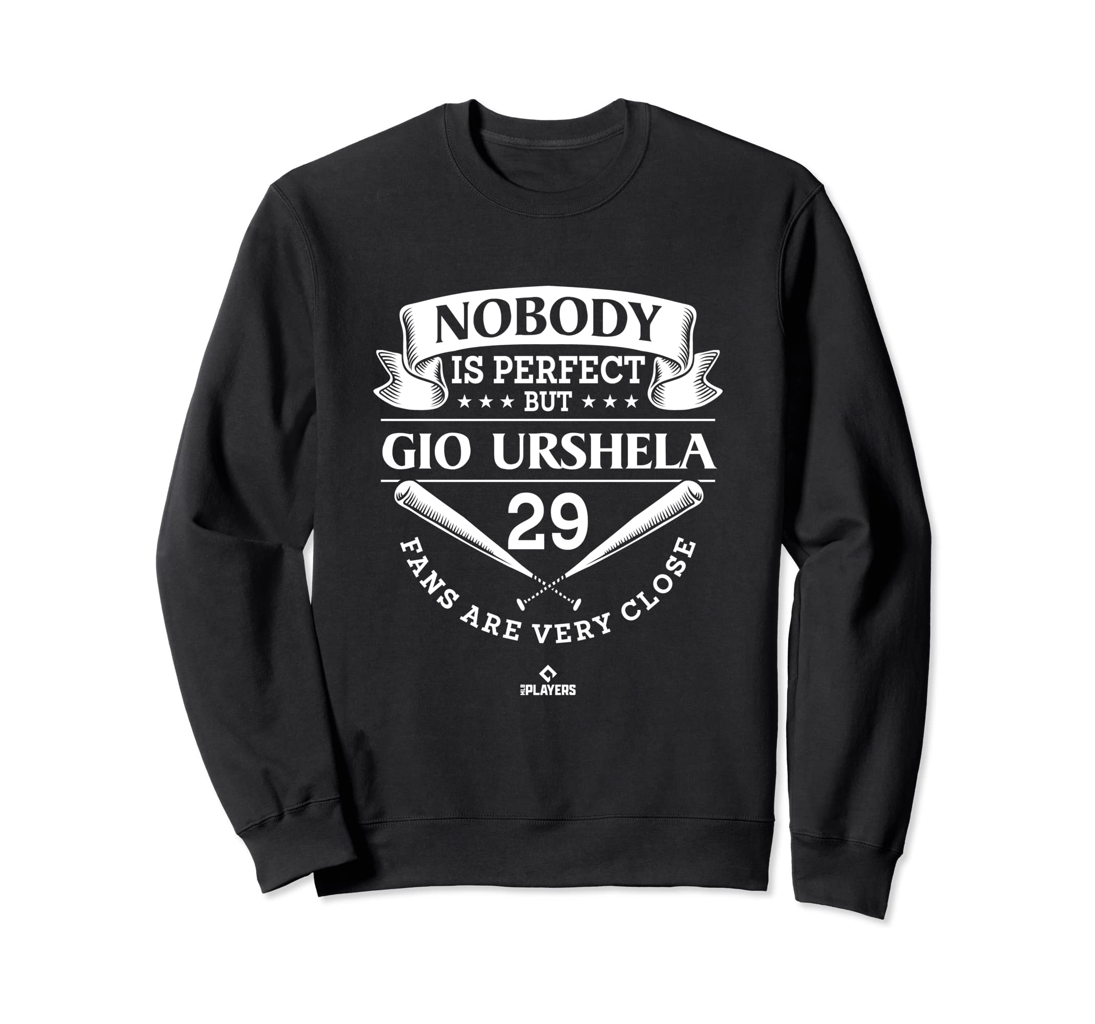 Nobody Is Gio Urshela Mlbpa Sweatshirt - Minimalist Print for Adults - T-Shirt, Sweatshirt, Hoodie