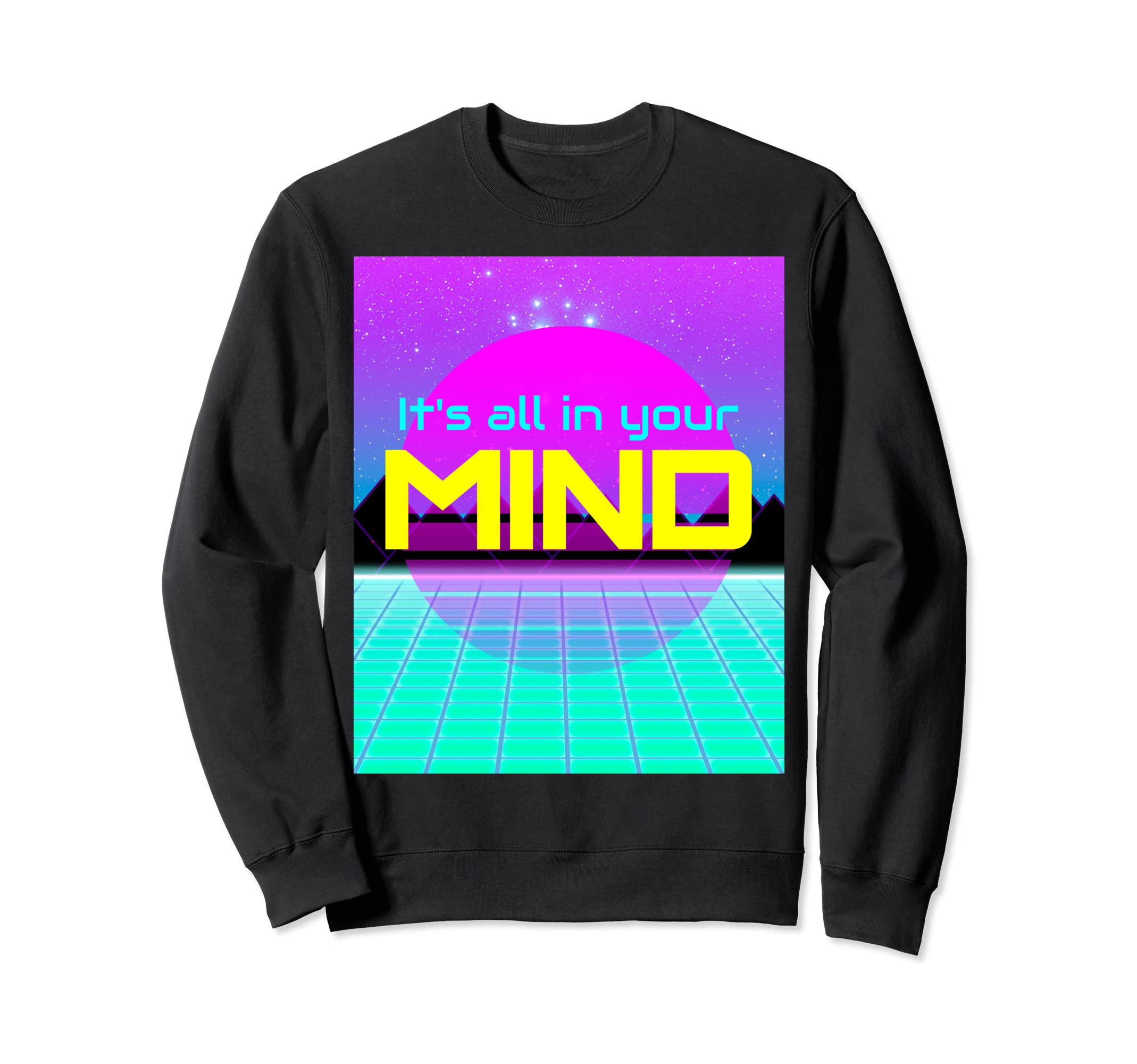 Vaporwave Aesthetics Synthwave 80S Sweatshirt - Novelty Apparel for Adults - T-Shirt, Sweatshirt, Hoodie