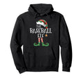Baseball Elf Matching Family Group Hoodie - Fun Novelty Design for Adults - T-Shirt, Sweatshirt, Hoodie