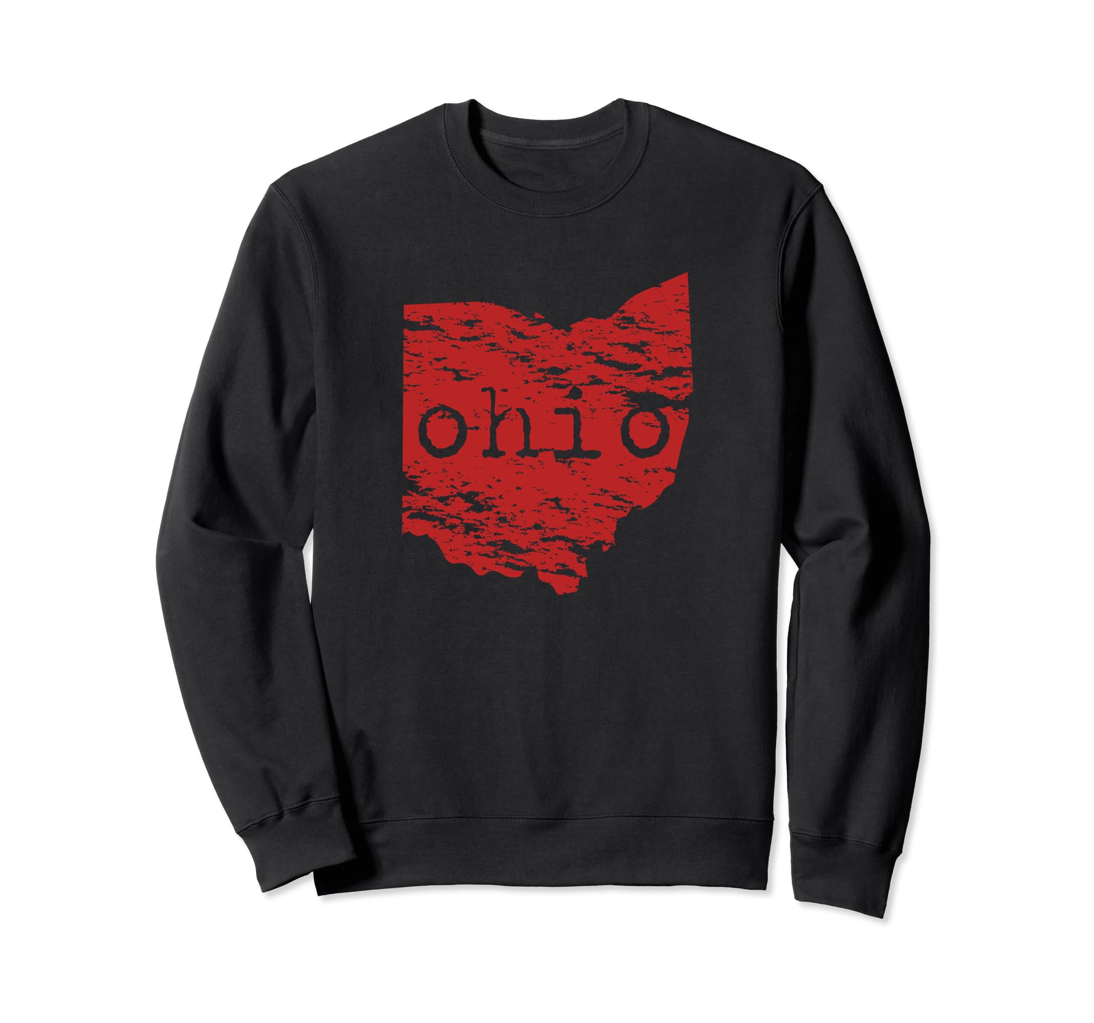 Ohio Distressed State Sweatshirt - Trendy Graphic Men Women - T-Shirt, Sweatshirt, Hoodie