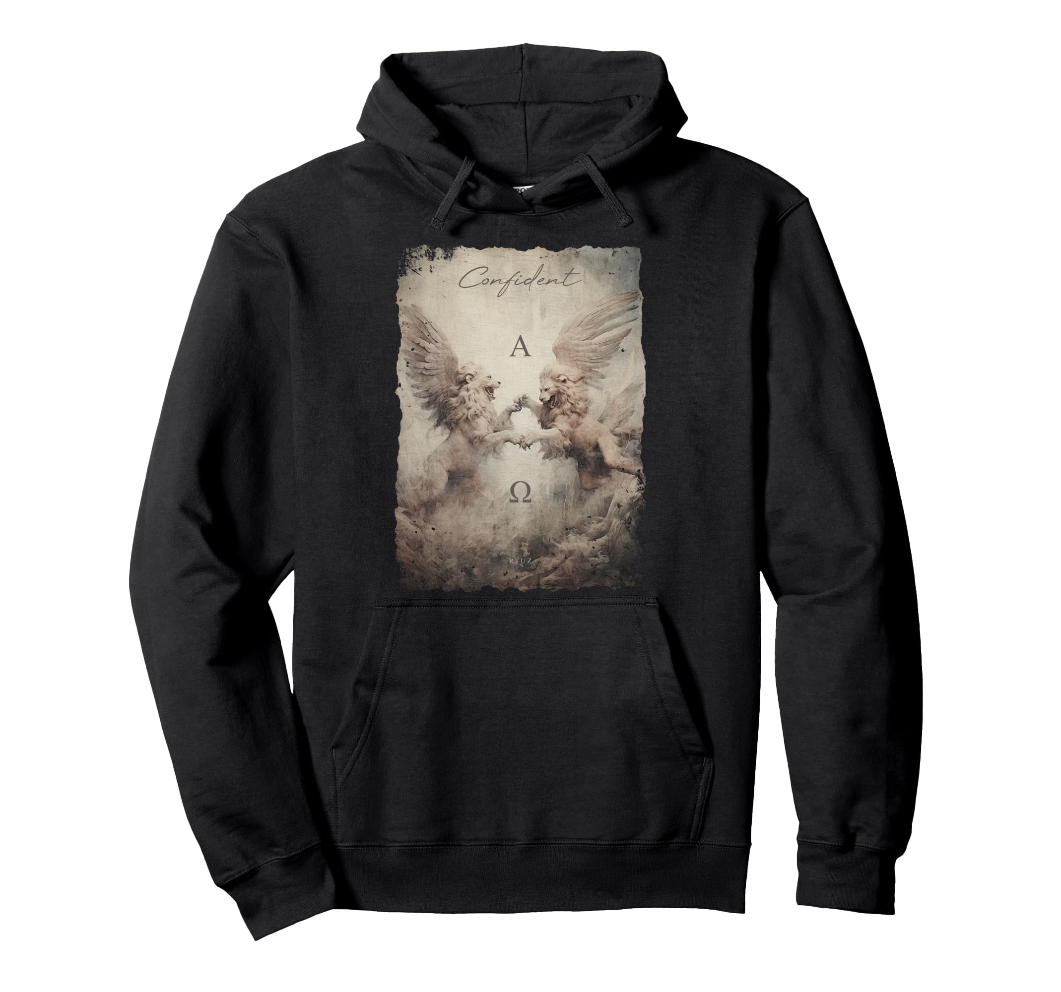 Aesthetic Streetwear Lion Hoodie - Minimalist Print Unisex - T-Shirt, Sweatshirt, Hoodie