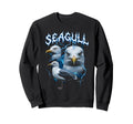 Seagull 90S Heavy Metal Seagull Sweatshirt - Fun Novelty Design Men Women - T-Shirt, Sweatshirt, Hoodie