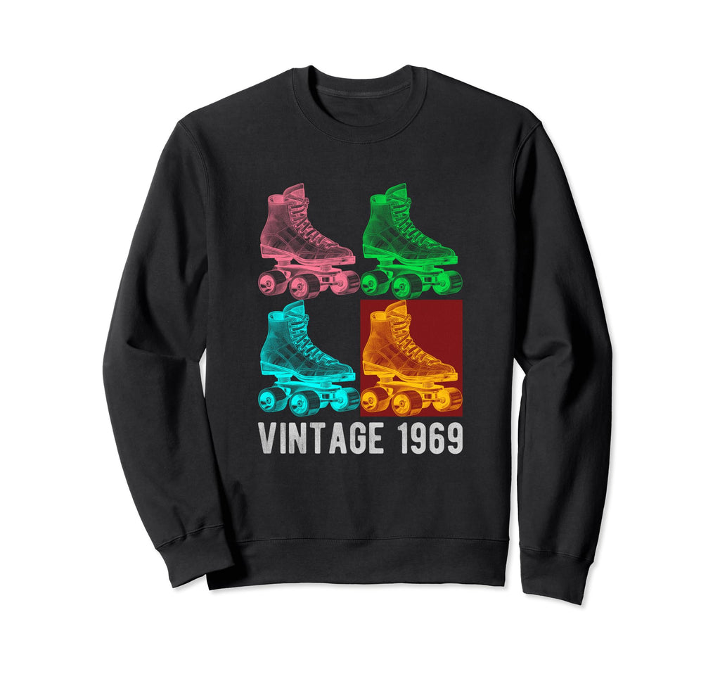 1969 Skater Roller Skating Skate Sweatshirt - Novelty Apparel Men Women - T-Shirt, Sweatshirt, Hoodie
