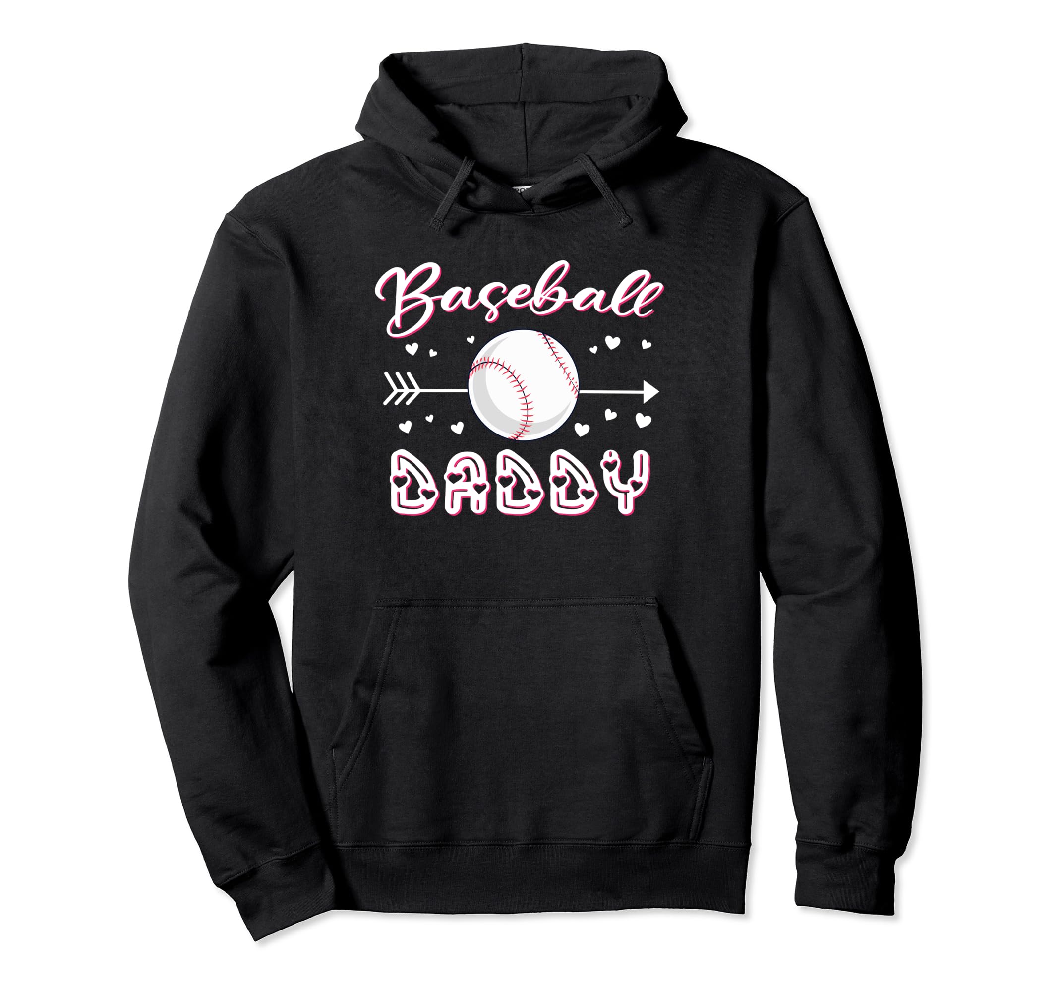 Baseball Daddy Baseball Sport Lover Hoodie - Trendy Graphic for Adults - T-Shirt, Sweatshirt, Hoodie