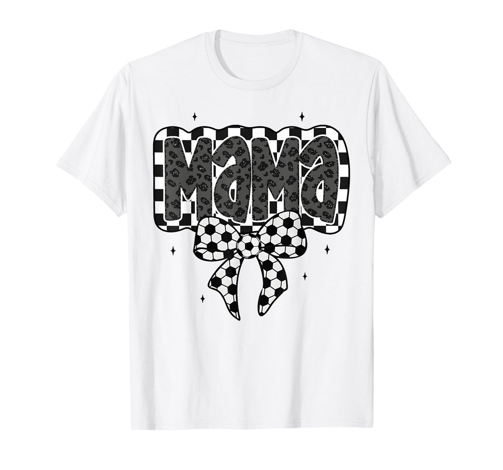 Soccer Mama Ball Coquette Bow Game T-Shirt - Custom Art Print for Adults - T-Shirt, Sweatshirt, Hoodie