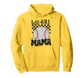 Wee Ball Mama Leopard Baseball Player Mom Hoodie - Unique Graphic Unisex - T-Shirt, Sweatshirt, Hoodie
