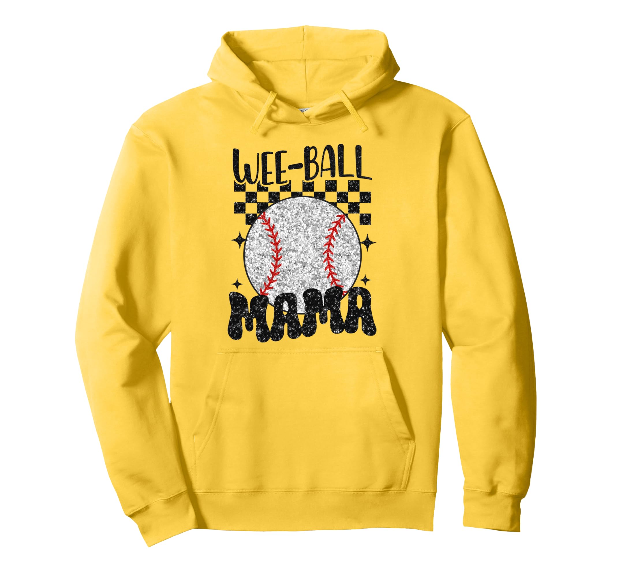Wee Ball Mama Leopard Baseball Player Mom Hoodie - Unique Graphic Unisex - T-Shirt, Sweatshirt, Hoodie