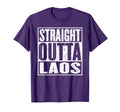 Straight Outta Laos Distressed T-Shirt - Novelty Apparel Men Women - T-Shirt, Sweatshirt, Hoodie
