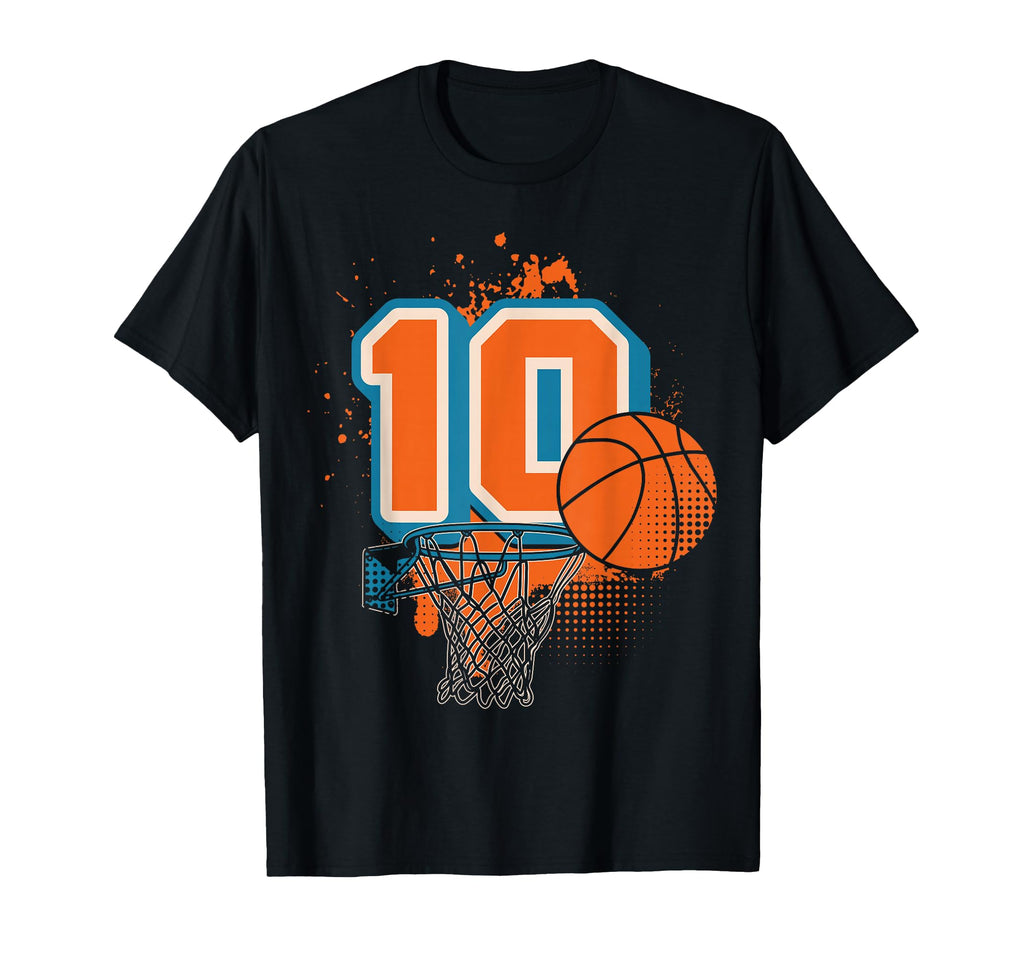 10Th Birthday Basketball Player T-Shirt - Custom Art Print for Adults - T-Shirt, Sweatshirt, Hoodie