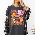 Football, Floral, Girly, Sports, Game Day Touchdown - Adult & Kids T-Shirts, Sweatshirts & Hoodies apparel design preview 1