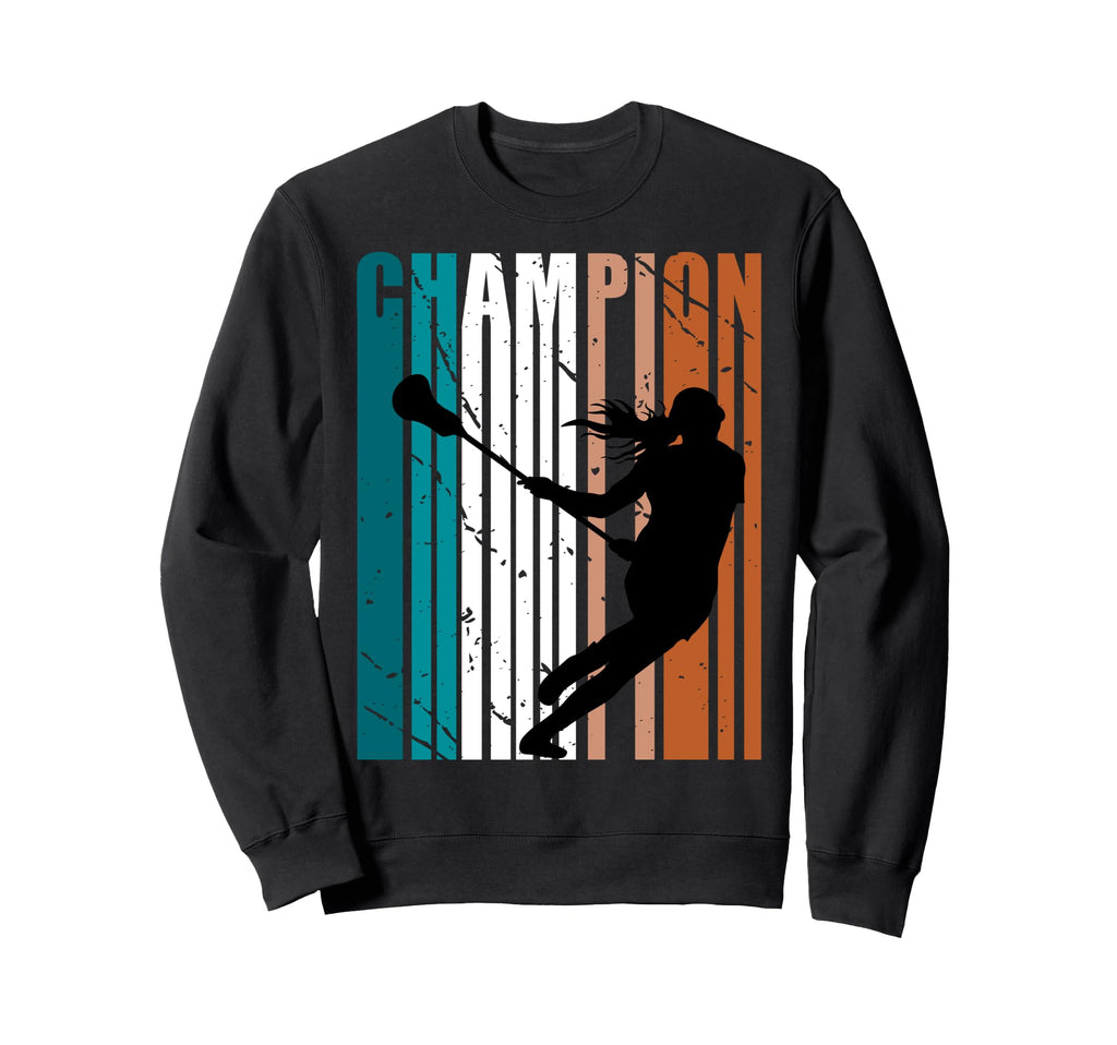 Lacrosse Birthday Distressed Sweatshirt - Novelty Apparel Unisex - T-Shirt, Sweatshirt, Hoodie