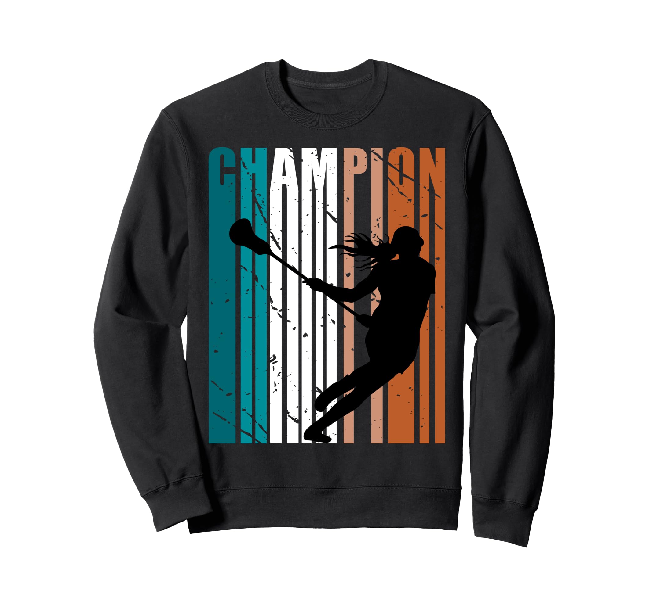 Lacrosse Birthday Distressed Sweatshirt - Novelty Apparel Unisex - T-Shirt, Sweatshirt, Hoodie