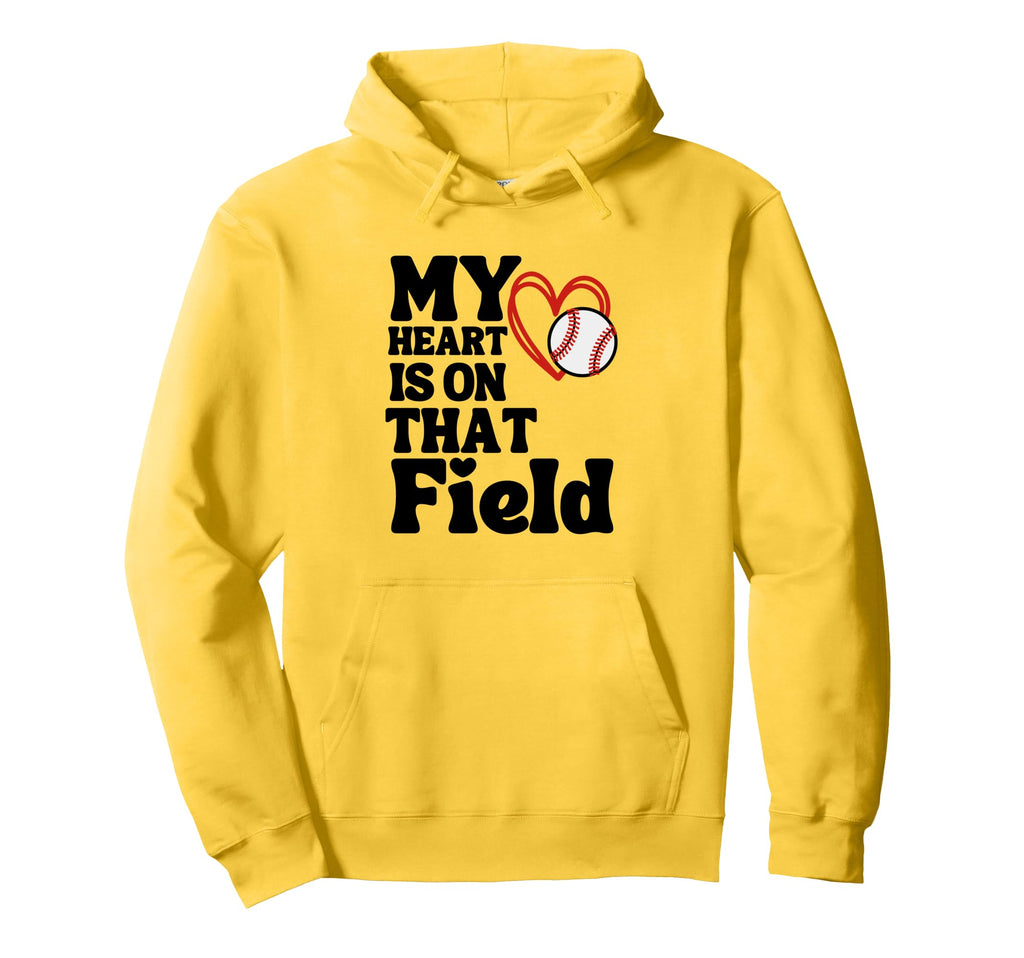 My Heart Is That Field Baseball Hoodie - Aesthetic Graphic Men Women - T-Shirt, Sweatshirt, Hoodie