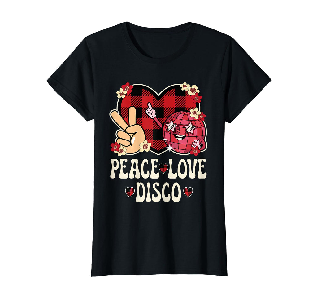 Peace Love Disco Outfit Teen 70S Disco T-Shirt - Graphic Print for Adults - T-Shirt, Sweatshirt, Hoodie
