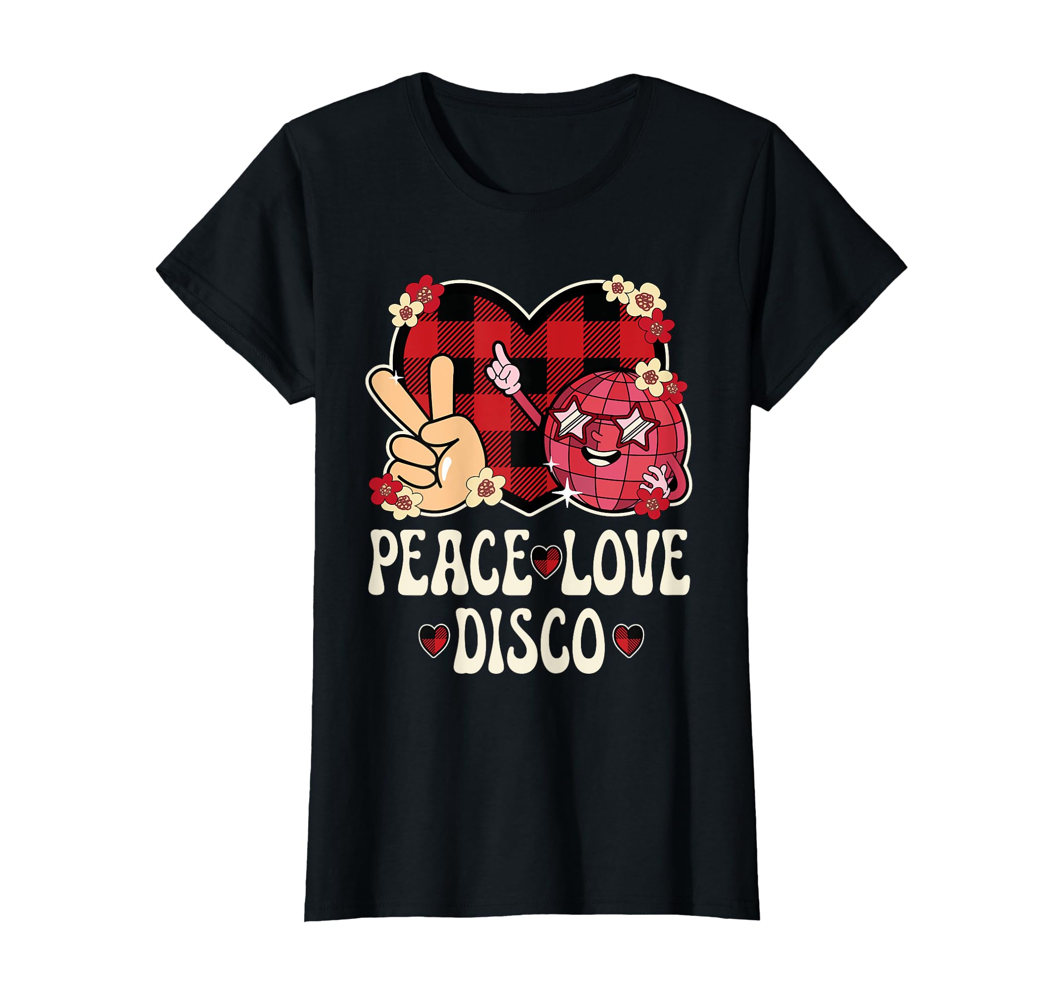 Peace Love Disco Outfit Teen 70S Disco T-Shirt - Graphic Print for Adults - T-Shirt, Sweatshirt, Hoodie