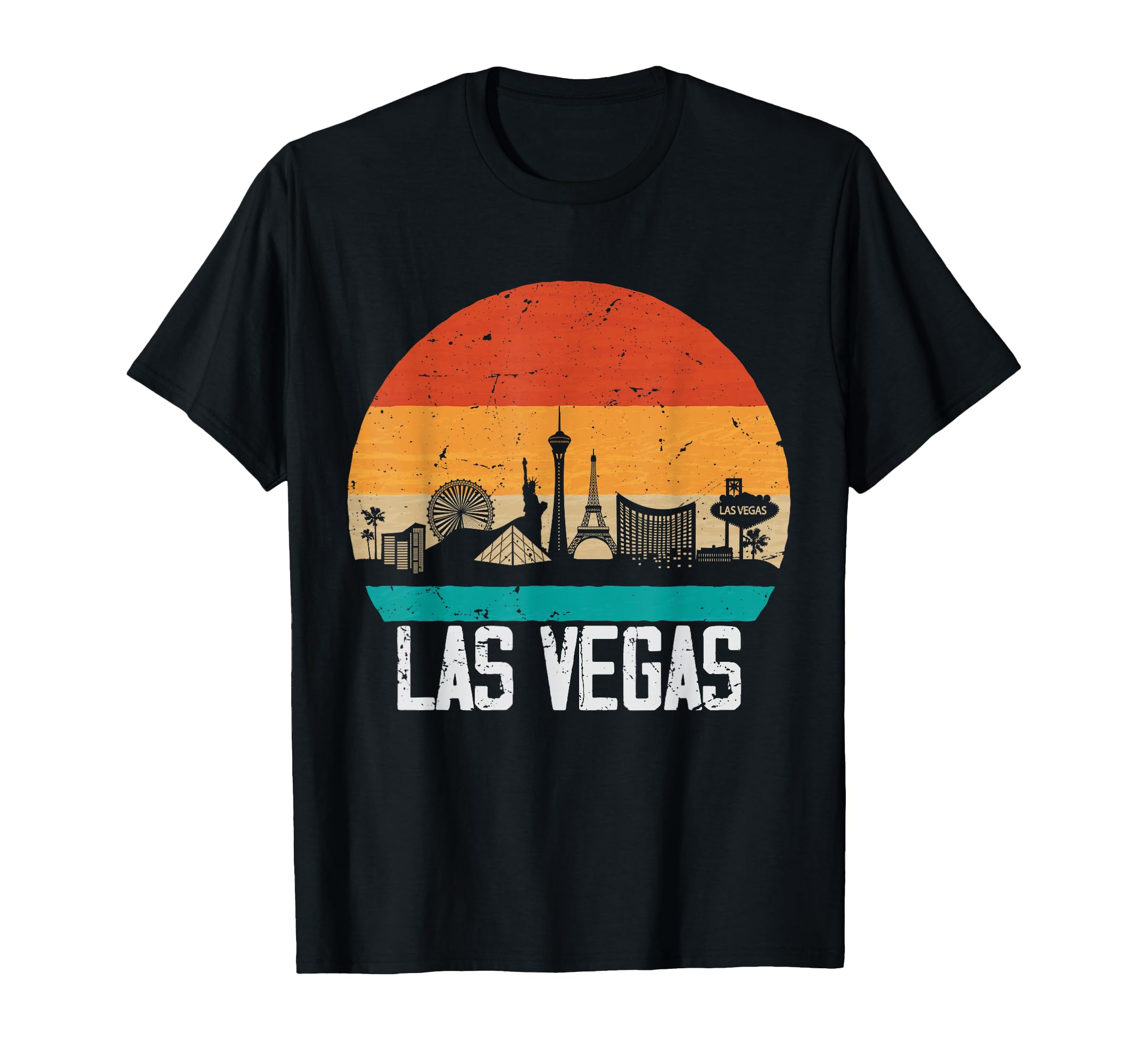 Las Vegas Skyline Sunset T-Shirt - Aesthetic Graphic for Adults - T-Shirt, Sweatshirt, Hoodie