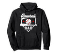 Baseball Dad Baseball Player Dad Hoodie - Casual Everyday Wear Men Women - T-Shirt, Sweatshirt, Hoodie