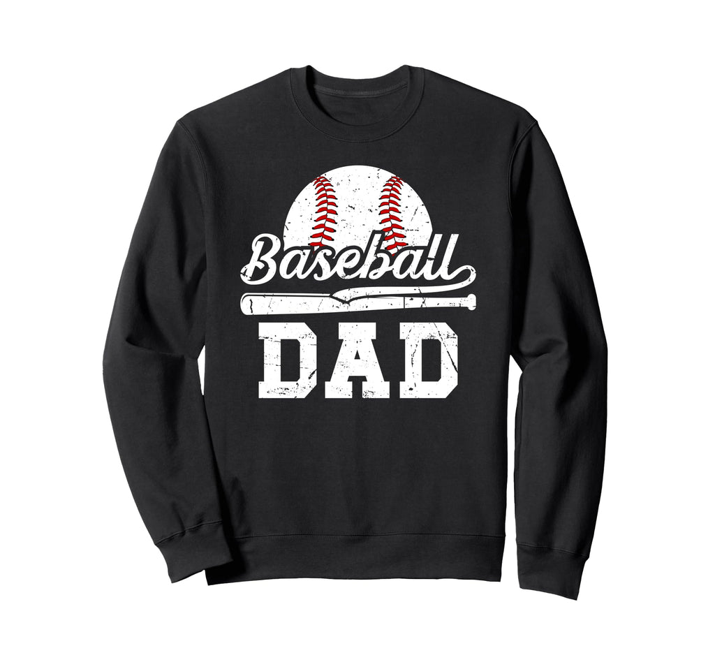 Baseball Dad Baseball Player Dad Sweatshirt - Minimalist Print for Adults - T-Shirt, Sweatshirt, Hoodie