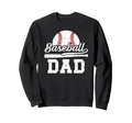 Baseball Dad Baseball Player Dad Sweatshirt - Minimalist Print for Adults - T-Shirt, Sweatshirt, Hoodie