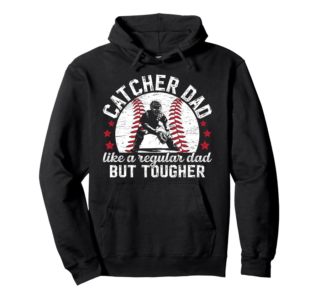 Baseball Catcher Dad Definition Baseball Hoodie - Graphic Print for Adults - T-Shirt, Sweatshirt, Hoodie