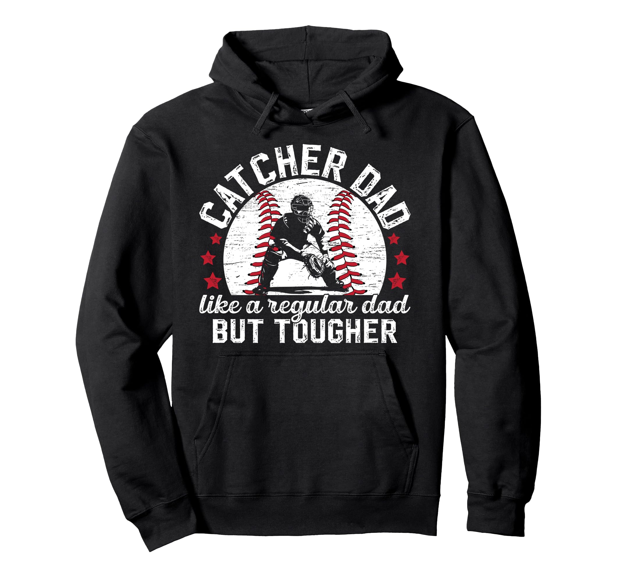 Baseball Catcher Dad Definition Baseball Hoodie - Graphic Print for Adults - T-Shirt, Sweatshirt, Hoodie