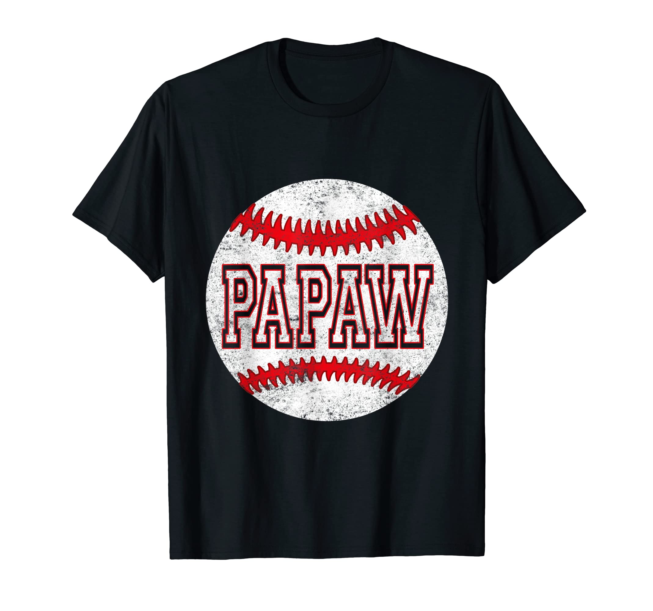 Mens Fathers Day Softball Papaw Baseball T-Shirt - Minimalist Print Unisex - T-Shirt, Sweatshirt, Hoodie