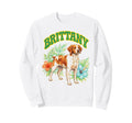 Brittany Groovy Floral Watercolor Boho Sweatshirt - Novelty Apparel Unisex - T-Shirt, Sweatshirt, Hoodie
