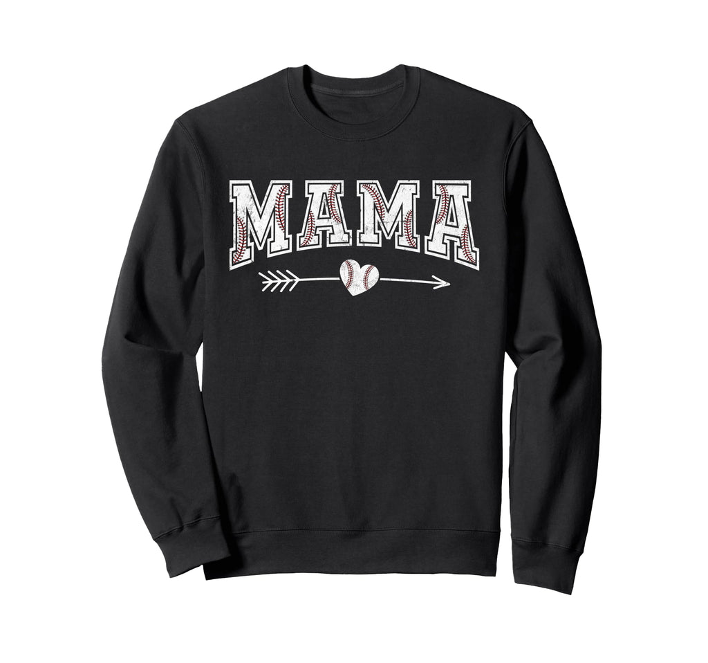 Baseball Mama Sporty Player Sweatshirt - Fun Novelty Design Unisex - T-Shirt, Sweatshirt, Hoodie