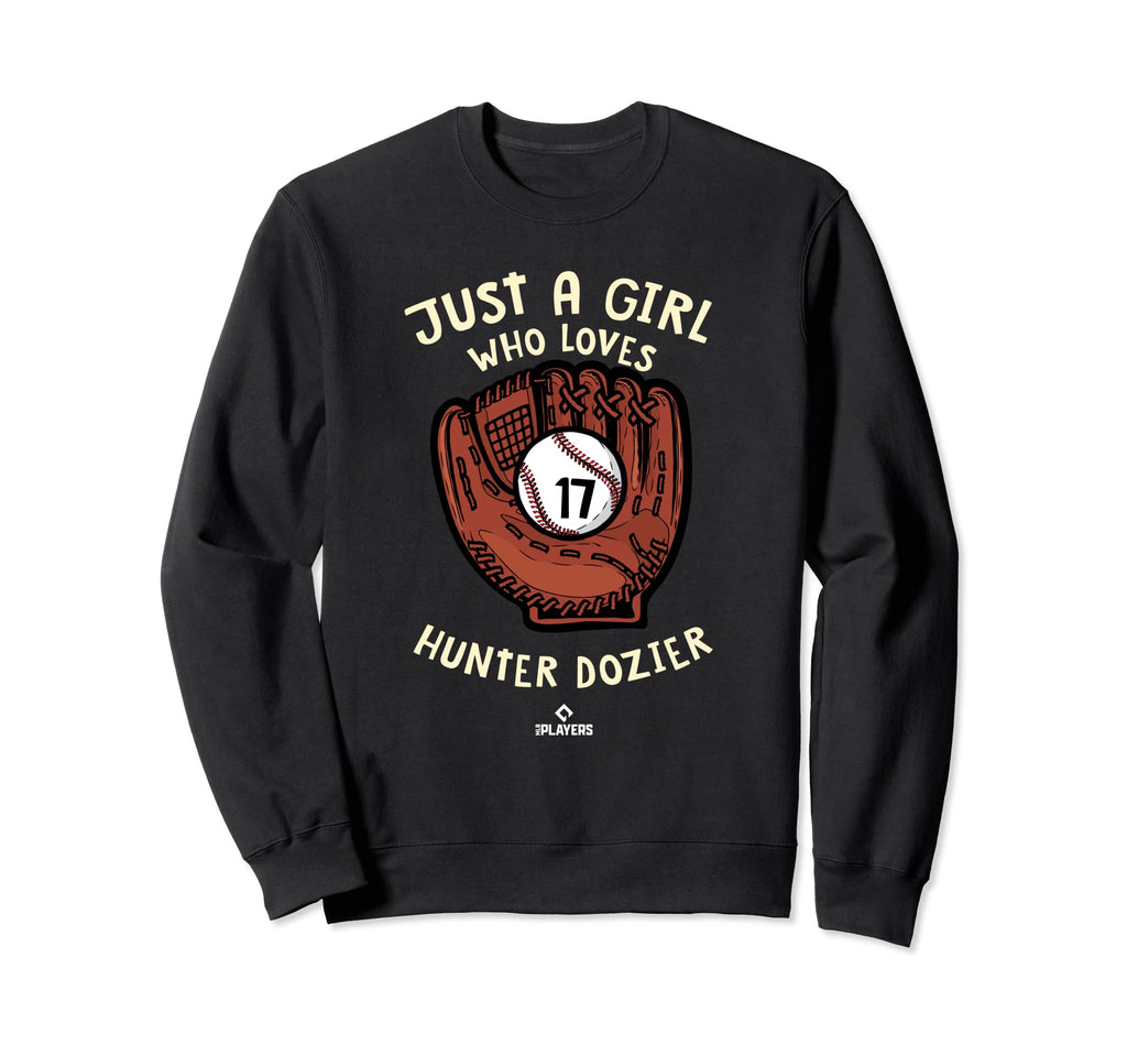 Who Loves Hunter Dozier Fan Mlbpa Sweatshirt - Trendy Graphic for Adults - T-Shirt, Sweatshirt, Hoodie