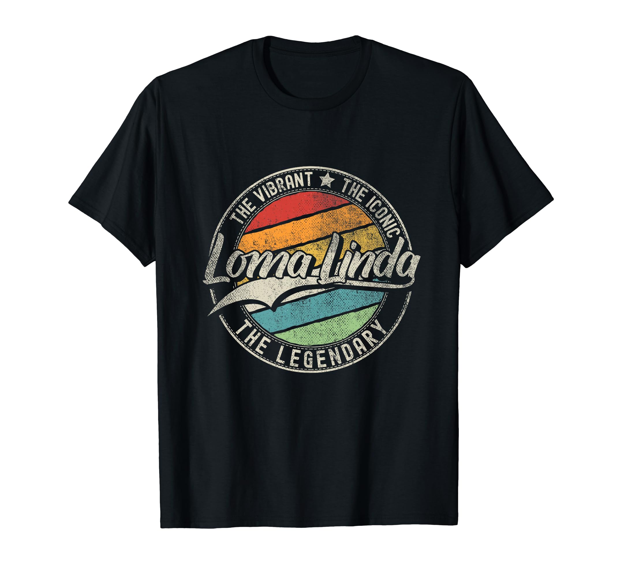 Loma Linda Ca California Distressed T-Shirt - Custom Art Print for Adults - T-Shirt, Sweatshirt, Hoodie