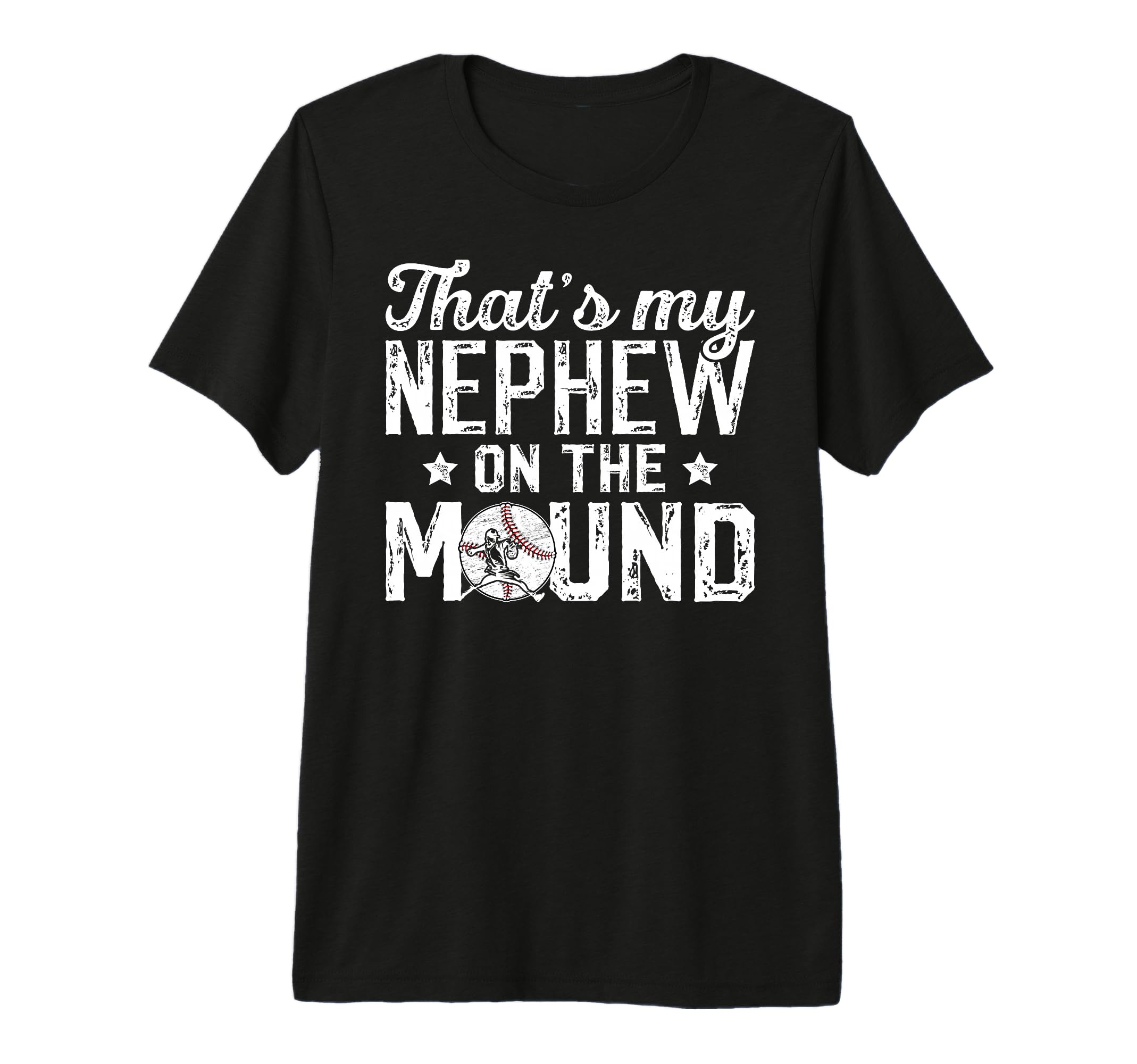 Mens Proud Baseball Pitcher Uncle T-Shirt - Casual Everyday Wear Unisex - T-Shirt, Sweatshirt, Hoodie