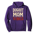 Dugout Mom Vibes Baseball Mom Hoodie - Streetwear Style Unisex - T-Shirt, Sweatshirt, Hoodie