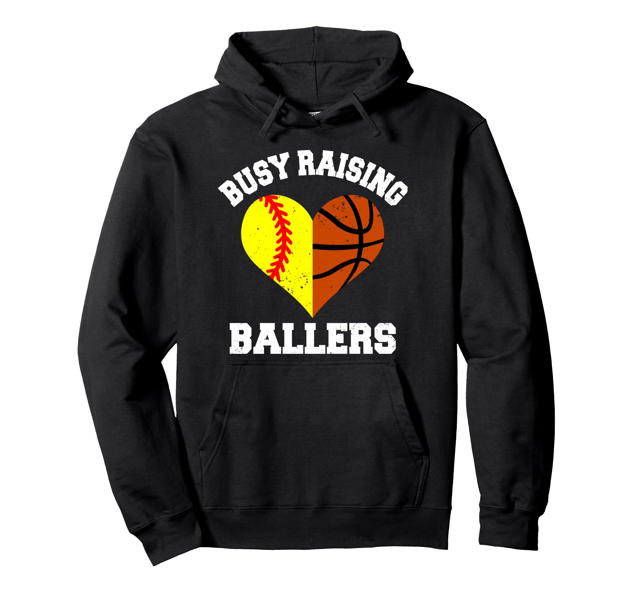 Busy Raising Ballers Softball Hoodie - Streetwear Style Men Women - T-Shirt, Sweatshirt, Hoodie